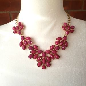 Fuchsia Statement Necklace